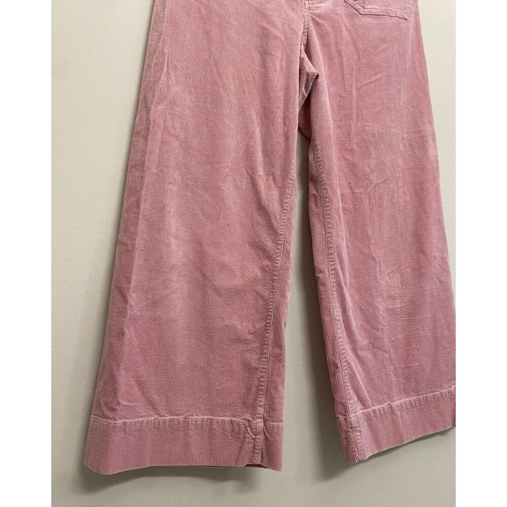 Maeve Colette Corduroy Pink Wide Leg Pants Sz 31 Pastel High Waist Anthropologie - Picture 4 of 9